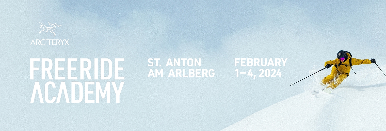 ARC'TERYX FREERIDE ACADEMY IS COMING BACK TO ST. ANTON AM ARLBERG